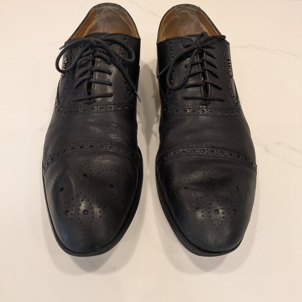 Gucci - Men's Size 12 Black leather Oxfords
